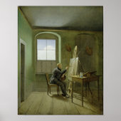 Caspar David Friedrich in zijn studio, 1811 Poster (Voorkant)