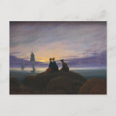 Caspar David Friedrich - Moonrise over het Zee Briefkaart (Voorkant)