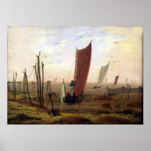 Caspar David Friedrich Morning Poster