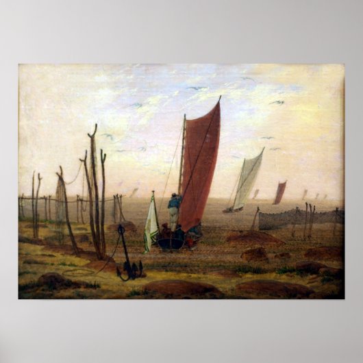 Caspar David Friedrich Morning Poster (Voorkant)