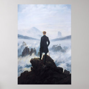 Caspar David Friedrich Print Wandelaar Boven de