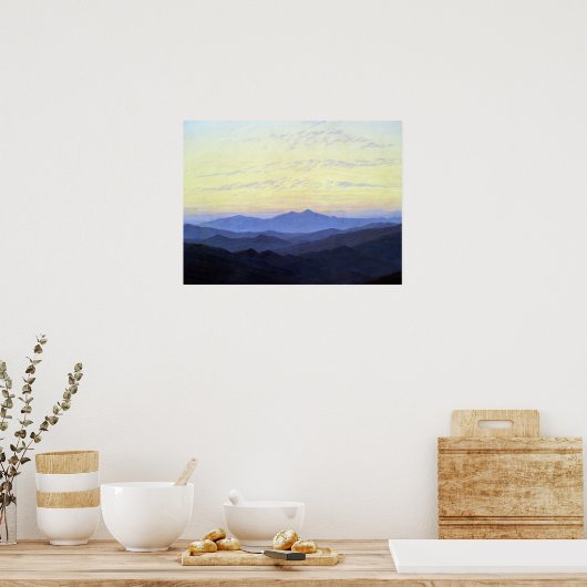 Caspar David Friedrich Riesengebirge Poster (Keuken)