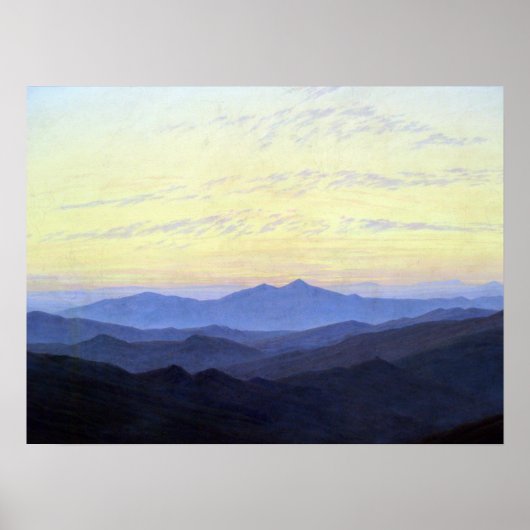 Caspar David Friedrich Riesengebirge Poster (Voorkant)