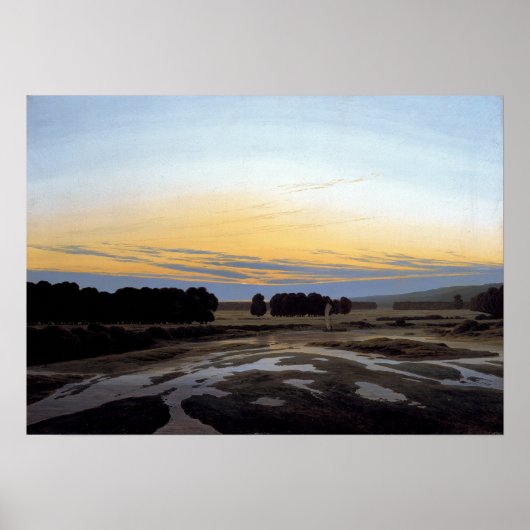 Caspar David Friedrich The Grosse Gehege Poster (Voorkant)