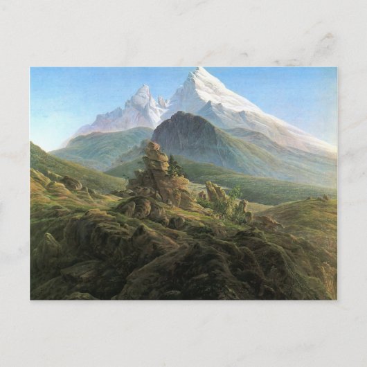 Caspar David Friedrich- The Watzmann Briefkaart (Voorkant)