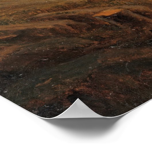 Caspar David Friedrich Twee Mannen Overpeinzen de  Poster (Hoek)