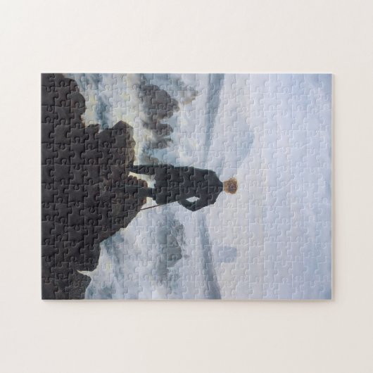 CASPAR DAVID FRIEDRICH - Wanderer boven het zee Legpuzzel (Horizontaal)