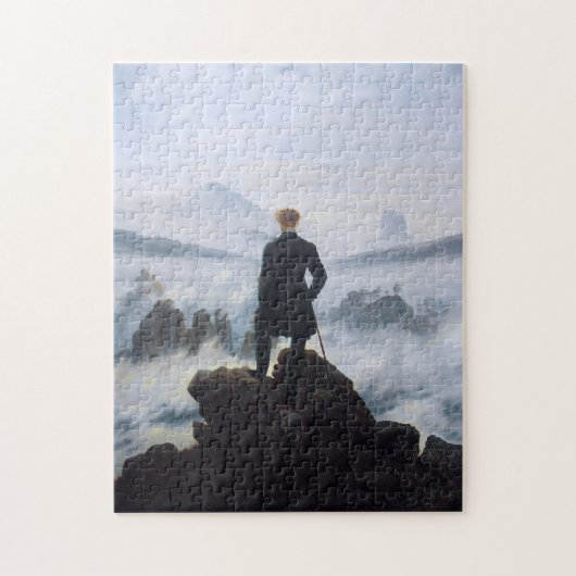 CASPAR DAVID FRIEDRICH - Wanderer boven het zee Legpuzzel (Verticaal)