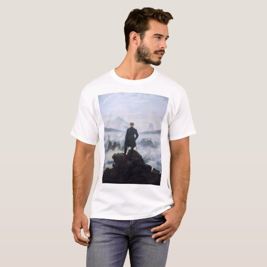 CASPAR DAVID FRIEDRICH - Wanderer boven het zee T-shirt (Voorkant volledig)