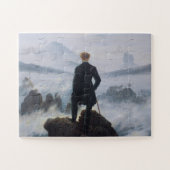 Caspar David Friedrich, Wanderer het Zee van mist Legpuzzel (Horizontaal)
