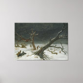 Caspar David Friedrich Winter Landschap Canvas Afdruk (Voorkant)