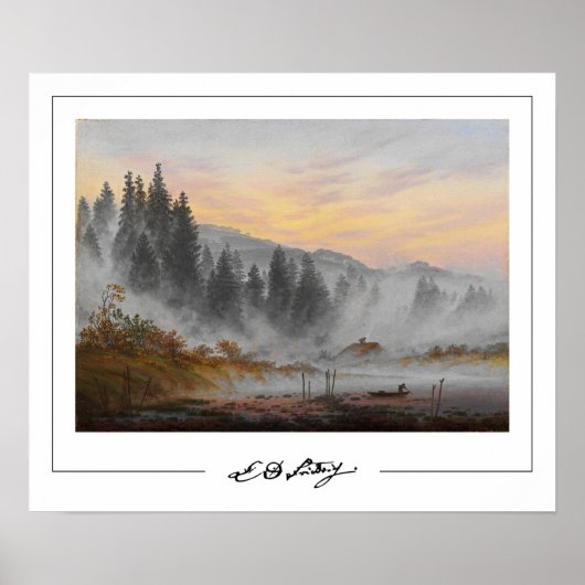 Caspar David Friedrich Zedign Art Poster #16 (Voorkant)