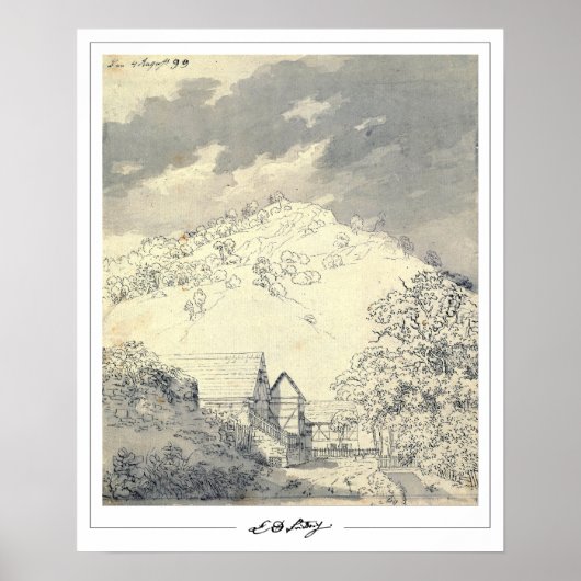 Caspar David Friedrich Zedign Art Poster #162 (Voorkant)