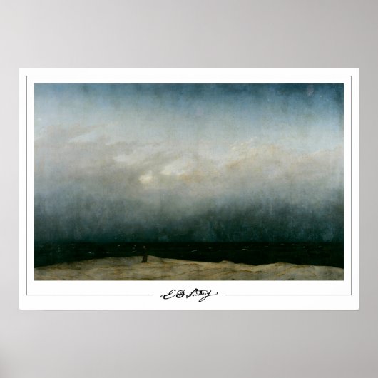 Caspar David Friedrich Zedign Art Poster #20 (Voorkant)