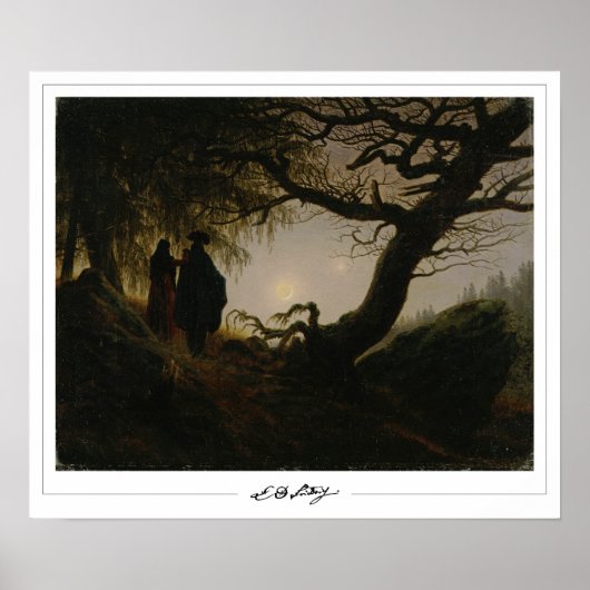 Caspar David Friedrich Zedign Art Poster #200 (Voorkant)