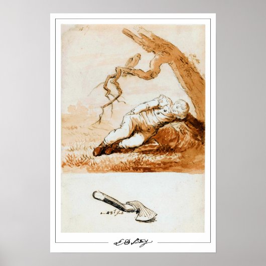 Caspar David Friedrich Zedign Art Poster #201 (Voorkant)