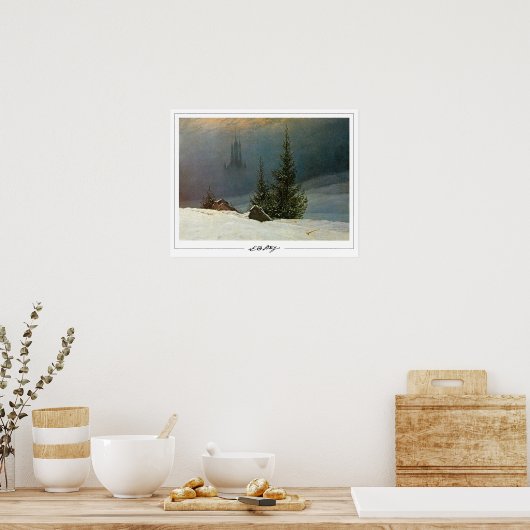 Caspar David Friedrich Zedign Art Poster #23 (Keuken)