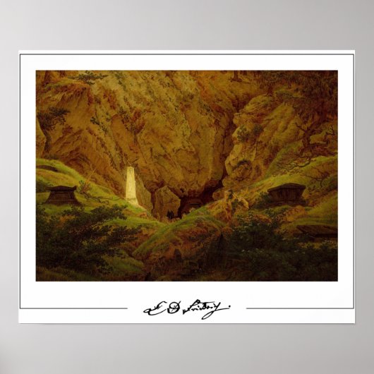 Caspar David Friedrich Zedign Art Poster #56 (Voorkant)