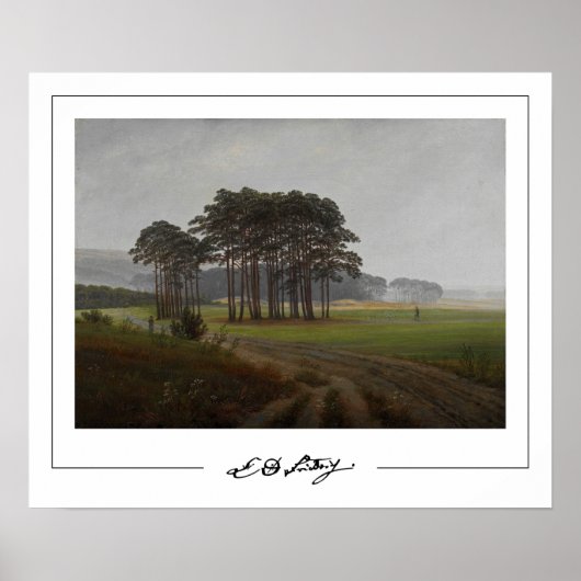 Caspar David Friedrich Zedign Art Poster #57 (Voorkant)