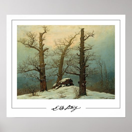 Caspar David Friedrich Zedign Art Poster #6 (Voorkant)