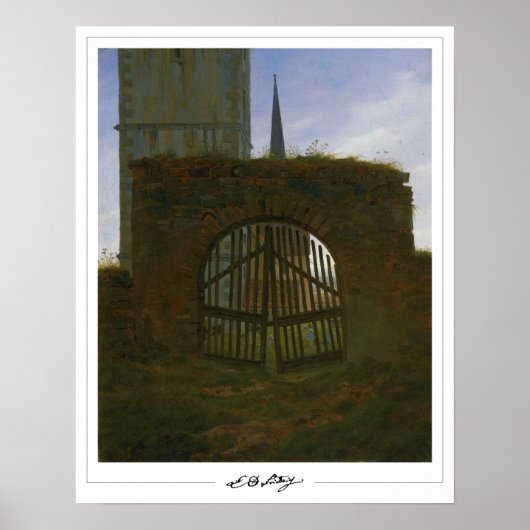 Caspar David Friedrich Zedign Art Poster #62 (Voorkant)