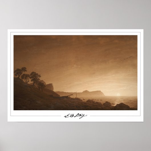 Caspar David Friedrich Zedign Art Poster 7 (Voorkant)