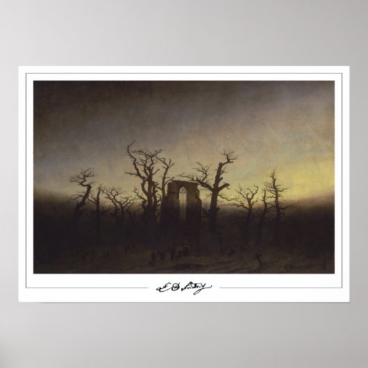 Caspar David Friedrich Zedign Kunstposter #18 Poster (Voorkant)