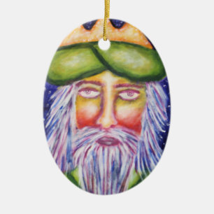 'Caspar' Drie kerstkunst Keramisch Ornament