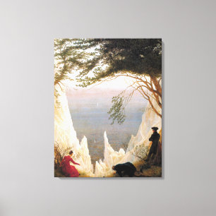  Caspar Friedrich Chalk Cliffs bij Ruegen Canvas Afdruk