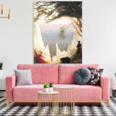 Caspar Friedrich Chalk Cliffs bij Ruegen Canvas Afdruk (Insitu (Woonkamer))