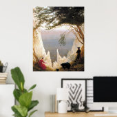  Caspar Friedrich Chalk Cliffs bij Ruegen Poster (Thuiskantoor)