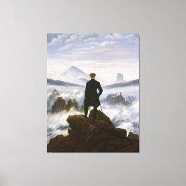 CASPAR FRIEDRICH De wandelaar boven de nevelzee Canvas Afdruk