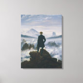 Caspar Friedrich The Wanderer Boven het Zee Fog Canvas Afdruk (Voorkant)