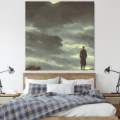 Caspar Friedrich Wanderer Boven het Zee van Mist Canvas Afdruk (Insitu (Slaapkamer))