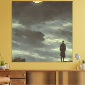 Caspar Friedrich Wanderer Boven het Zee van Mist Canvas Afdruk (Insitu (Woonkamer))