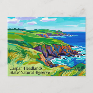Caspar Headlands State Natural Reserve Californië Briefkaart