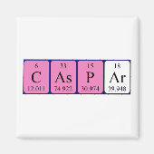 Caspar periodieke table name magnet (Voorkant)