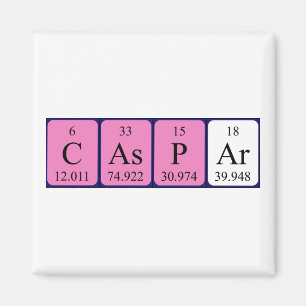 Caspar periodieke table name magnet