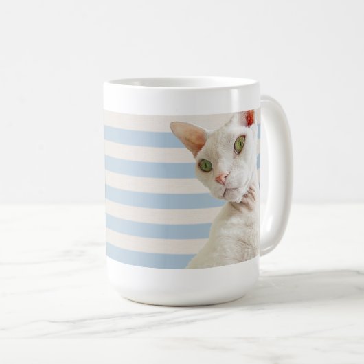 Casper Blue Stripe Mok (Voorkant rechts)