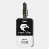Casper College Tekst Logo Bagagelabel (Voorkant verticaal)