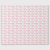 Casper College Tekst Logo Cadeaupapier (Vlak)