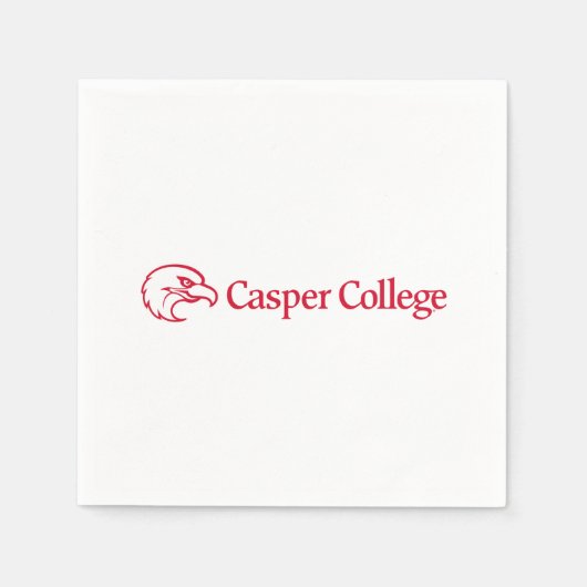 Casper College Tekst Logo Servet (Voorkant)