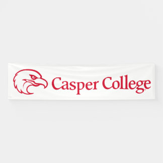 Casper College Tekst Logo Spandoek