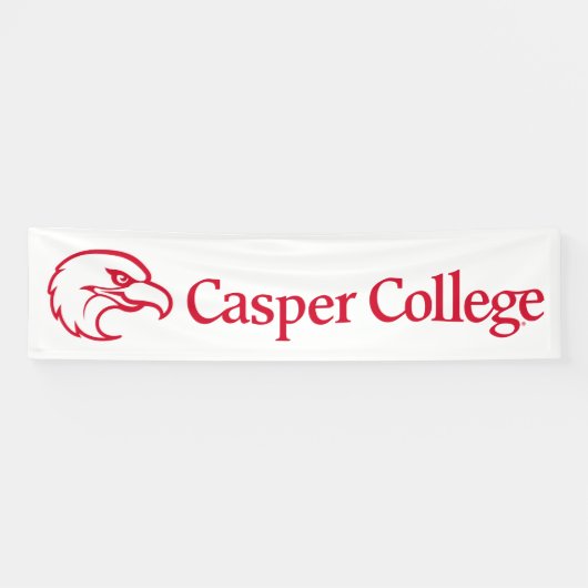 Casper College Tekst Logo Spandoek (Horizontaal)