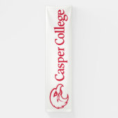 Casper College Tekst Logo Spandoek (Verticaal)