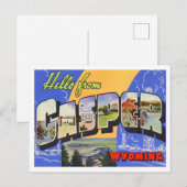 Casper, Wyoming  Big Letters Briefkaart (Voorkant / Achterkant)