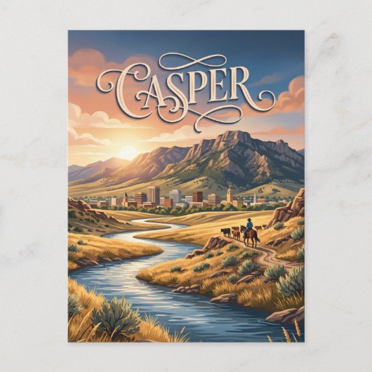Casper, Wyoming Briefkaart (Voorkant)