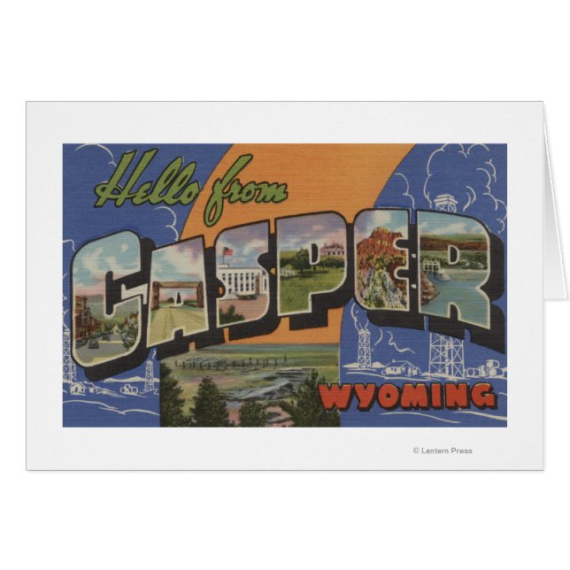 Casper, Wyoming - Grote letterscènes (Voorkant Horizontaal)