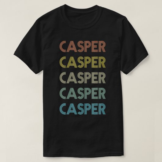 Casper Wyoming Pride  Staat WY Retro 70's T-shirt (Design voorkant)