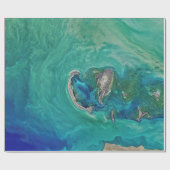 caspiaans zee cadeaupapier (Vlak)